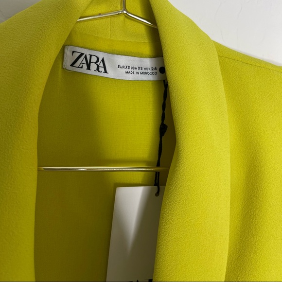 Zara Lime Green Mini Dress - Picture 7 of 9